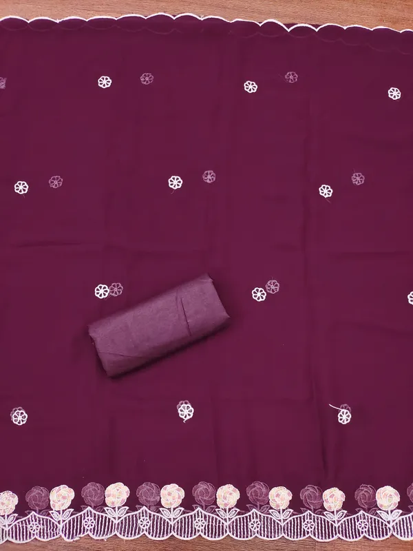 Purple_Georgette_Salwar_Suit_Dress_Material_With_Floral_Thread_Work_Unstitched