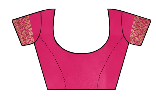 Pink_Silk_Jacquard_Premium_&_Elegant_(_Jacquard_)_Banarasi_Saree_With_Blouse_Piece_For_Women