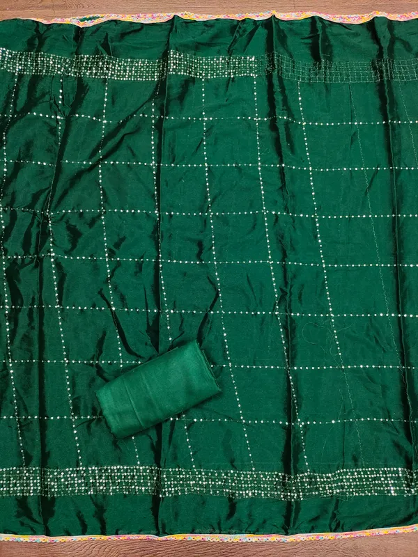Green_Vichitra_Silk_Salwar_Suit_Dress_Material_With_Multicolor_Thread_&_Sequin_Work