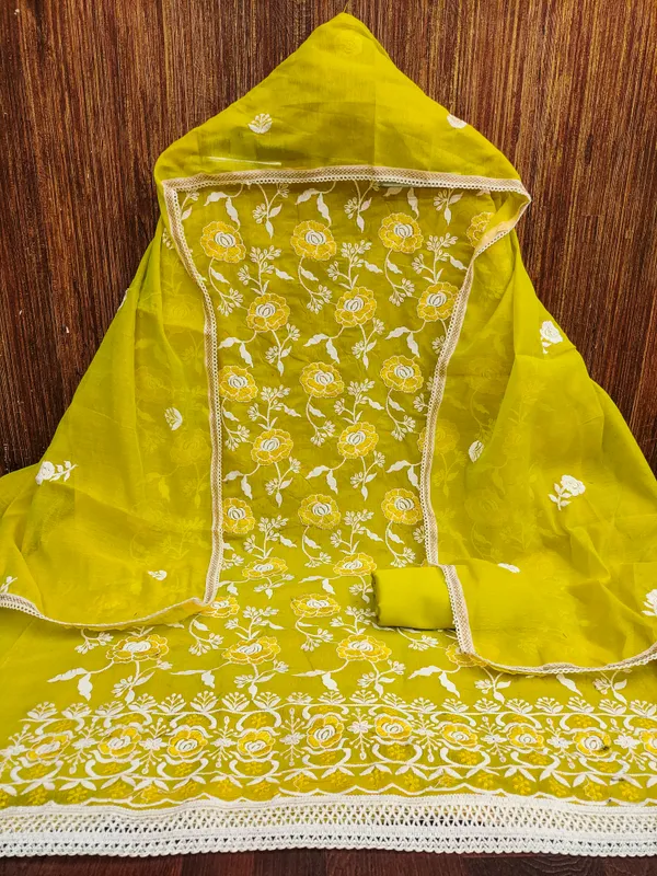Light_Green_Chanderi_Cotton_Salwar_Suit_Dress_Material_With_Rose_Thread_Work_&_Embroidered_Dupatta_Unstitched