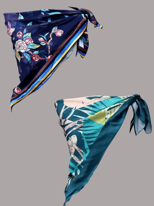 Turquoise_&_Navy_Blue_Polyester_Satin_Silk_Premium_&_Elegant_Digital_Printed_Square_Scarf_For_Women_(Pack_Of_2)