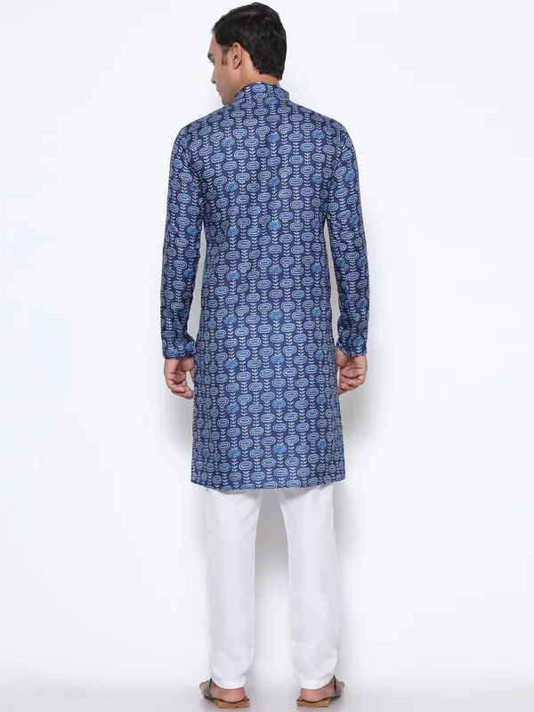 Navy_Blue_Cotton___Premium_&_Elegant_Regular_Kurta_&_Pajama_Set_For_Men