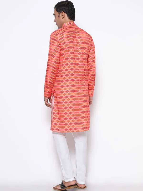 Peach_Cotton___Premium_&_Elegant_Regular_Kurta_&_Pajama_Set_For_Men