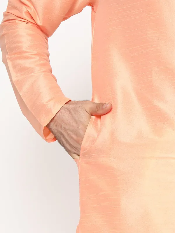 Coral_Dupion_Silk_Premium_&_Elegant_Regular_Kurta_&_Pajama_Set_For_Men