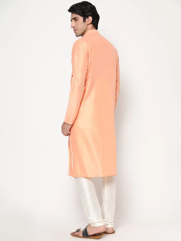 Coral_Dupion_Silk_Premium_&_Elegant_Regular_Kurta_&_Pajama_Set_For_Men