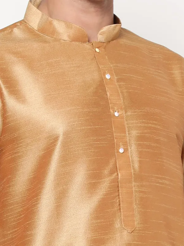 Cream_Dupion_Silk_Premium_&_Elegant_Regular_Kurta_&_Pajama_Set_For_Men