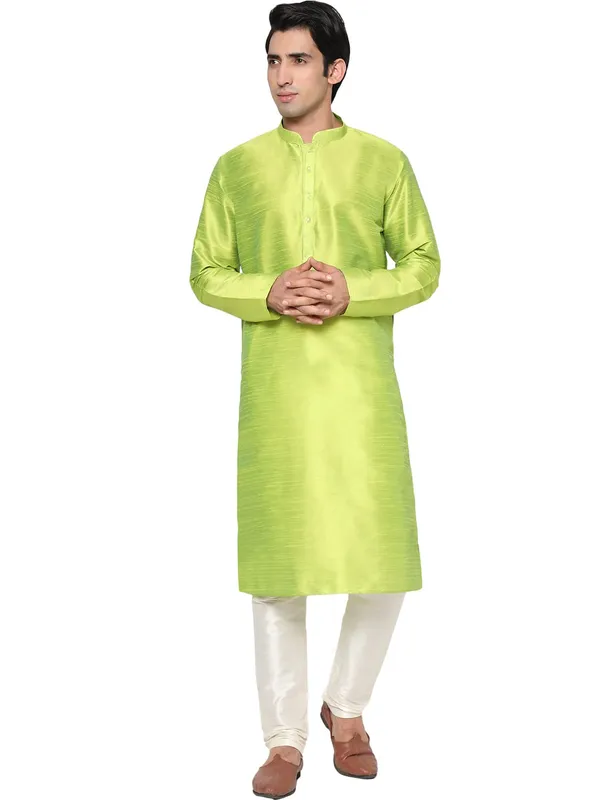 Flrsnt_Dupion_Silk_Premium_&_Elegant_Regular_Kurta_&_Pajama_Set_For_Men