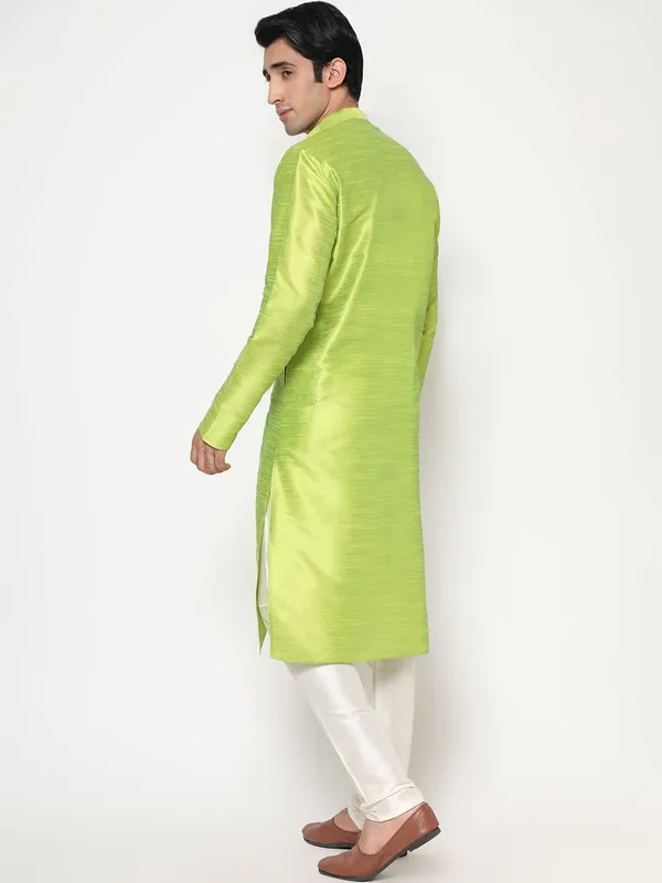 Flrsnt_Dupion_Silk_Premium_&_Elegant_Regular_Kurta_&_Pajama_Set_For_Men