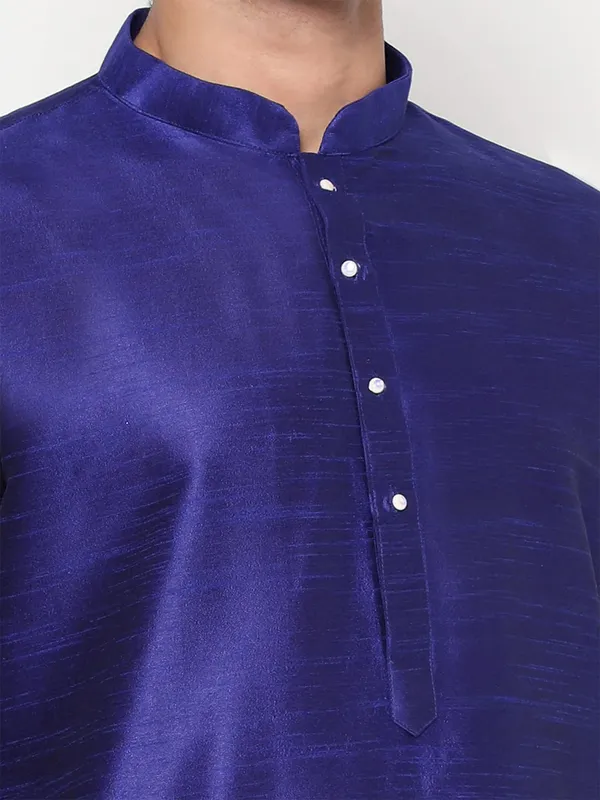 Royal_Blue_Dupion_Silk_Premium_&_Elegant_Regular_Kurta_&_Pajama_Set_For_Men