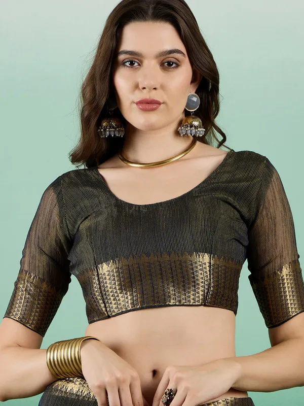 Black_Khadi_Organza_Premium_&_Elegant_(_Rich_Zari_)_Saree_With_Blouse_Piece_For_Women