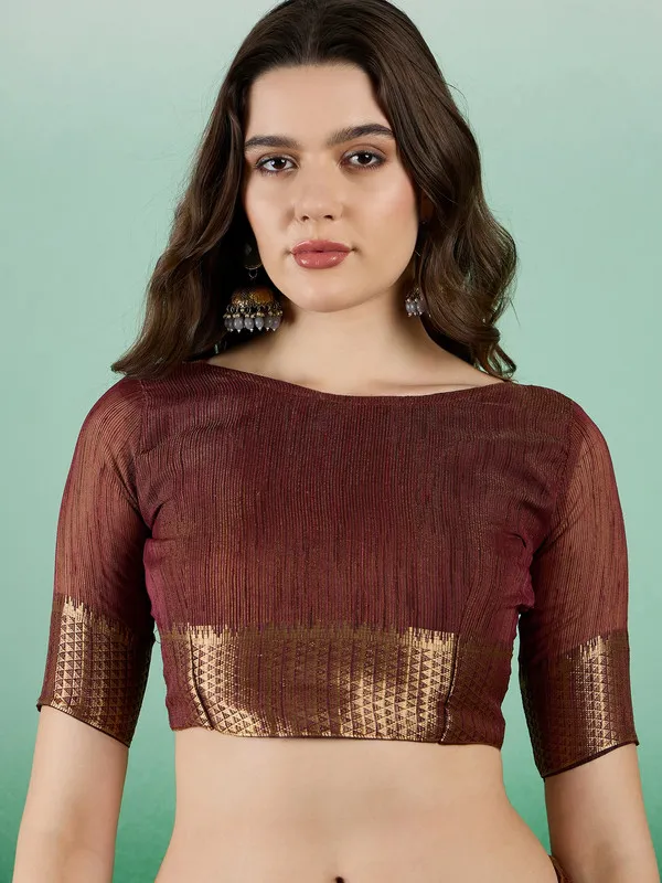 Brown_Khadi_Organza_Premium_&_Elegant_(_Rich_Zari_)_Saree_With_Blouse_Piece_For_Women