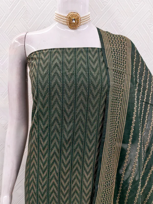 Leeza_Store_Women’s_Dark_Green_Cotton_Jacquard_Salwar_Suit_Dress_Material_|_Minimal_Ethnic_Motifs_|_Solid_Cotton_Bottom_&_Self-design_Dupatta_With_Cut_Work_|_Unstitched_Fabric_S