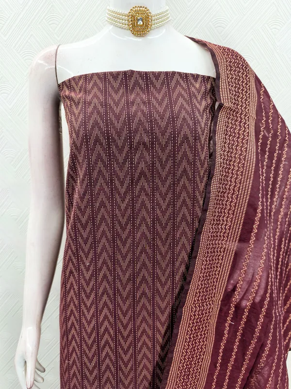 Leeza_Store_Women’s_Maroon_Cotton_Jacquard_Salwar_Suit_Dress_Material_|_Minimal_Ethnic_Motifs_|_Solid_Cotton_Bottom_&_Self-design_Dupatta_With_Cut_Work_|_Unstitched_Fabric_S
