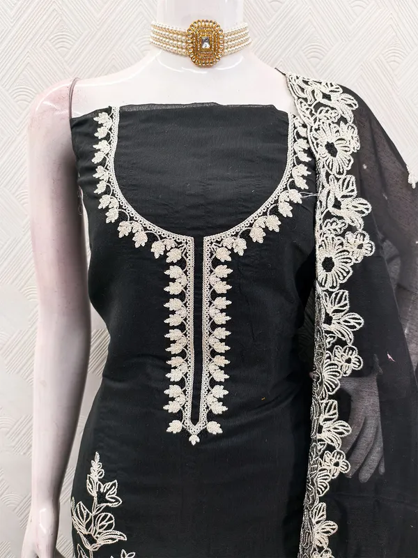 Leeza_Store_Black_Chanderi_Silk_Salwar_Suit_Dress_Material_For_Women_|_Floral_White_Thread_Embroidery_With_Ethnic_Motifs_&_Cut_Work_|_Chanderi_Silk_Dupatta_&_Santoon_Bottom