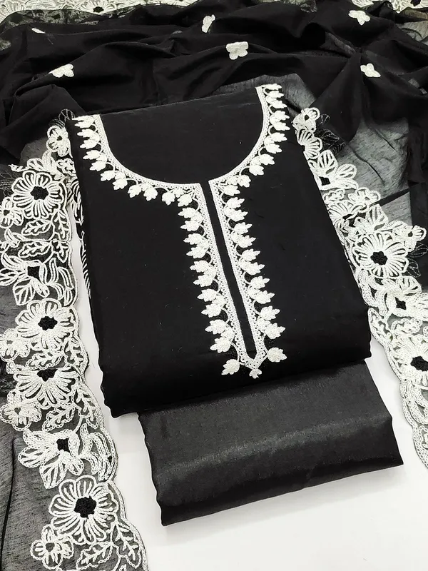 Leeza_Store_Black_Chanderi_Silk_Salwar_Suit_Dress_Material_For_Women_|_Floral_White_Thread_Embroidery_With_Ethnic_Motifs_&_Cut_Work_|_Chanderi_Silk_Dupatta_&_Santoon_Bottom