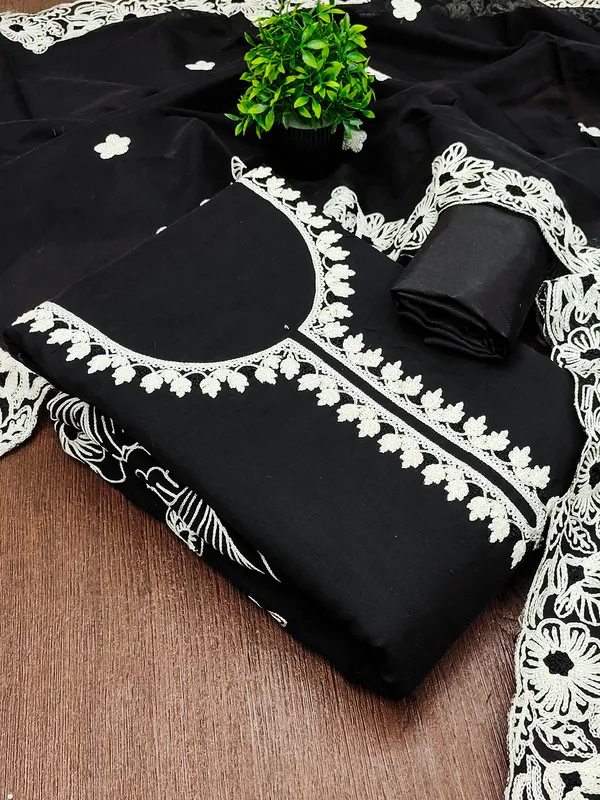 Leeza_Store_Black_Chanderi_Silk_Salwar_Suit_Dress_Material_For_Women_|_Floral_White_Thread_Embroidery_With_Ethnic_Motifs_&_Cut_Work_|_Chanderi_Silk_Dupatta_&_Santoon_Bottom