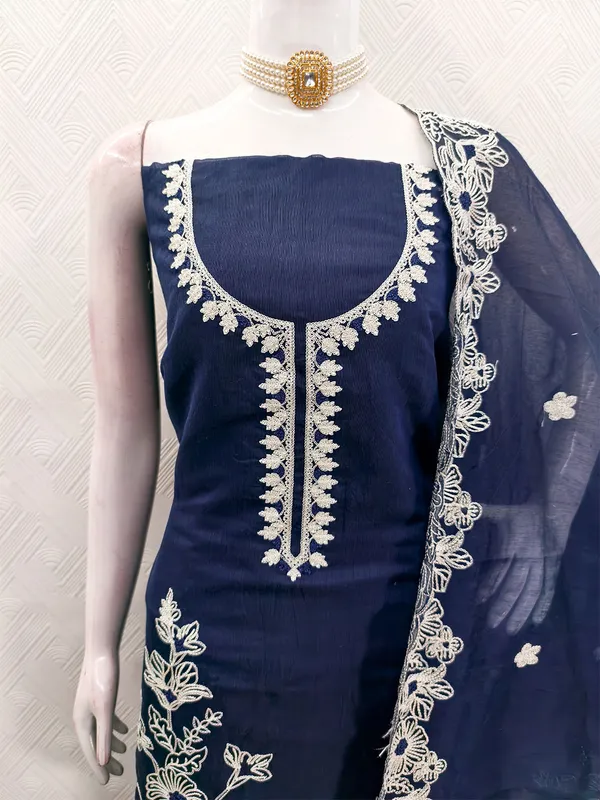 Leeza_Store_Navy_Blue_Chanderi_Silk_Salwar_Suit_Dress_Material_For_Women_|_Floral_White_Thread_Embroidery_With_Ethnic_Motifs_&_Cut_Work_|_Chanderi_Silk_Dupatta_&_Santoon_Bottom