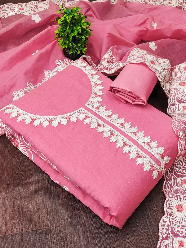 Leeza_Store_Pink_Chanderi_Silk_Salwar_Suit_Dress_Material_For_Women_|_Floral_White_Thread_Embroidery_With_Ethnic_Motifs_&_Cut_Work_|_Chanderi_Silk_Dupatta_&_Santoon_Bottom