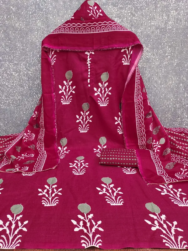 Leeza_Store_Women’s_Maroon_Cotton_Salwar_Suit_Dress_Material_|_Slab_Cotton_Printed_Top_With_Floral_Motifs_(2_Mtr),_Solid_Bottom_(2_Mtr)_&_Floral_Printed_Dupatta_(2.20_Mt
