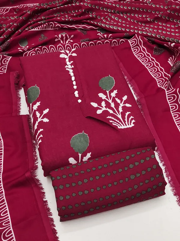 Leeza_Store_Women’s_Maroon_Cotton_Salwar_Suit_Dress_Material_|_Slab_Cotton_Printed_Top_With_Floral_Motifs_(2_Mtr),_Solid_Bottom_(2_Mtr)_&_Floral_Printed_Dupatta_(2.20_Mt