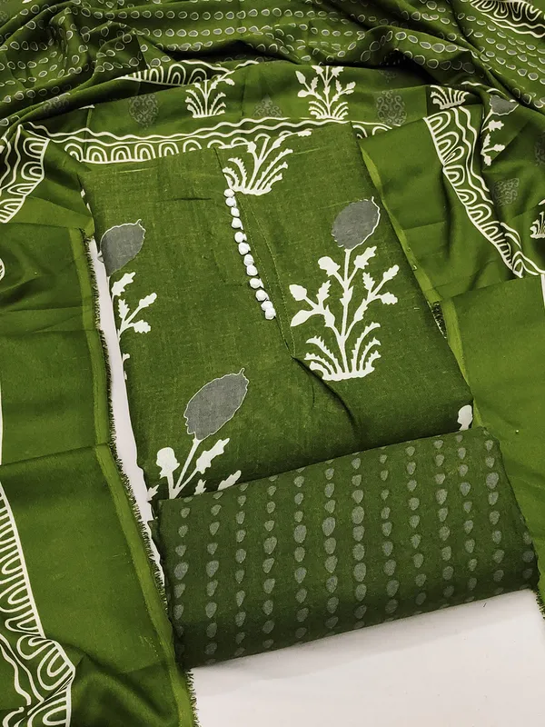 Leeza_Store_Women’s_Olive_Green_Cotton_Salwar_Suit_Dress_Material_|_Slab_Cotton_Printed_Top_With_Floral_Motifs_(2_Mtr),_Solid_Bottom_(2_Mtr)_&_Floral_Printed_Dupatta_(2.20_Mt