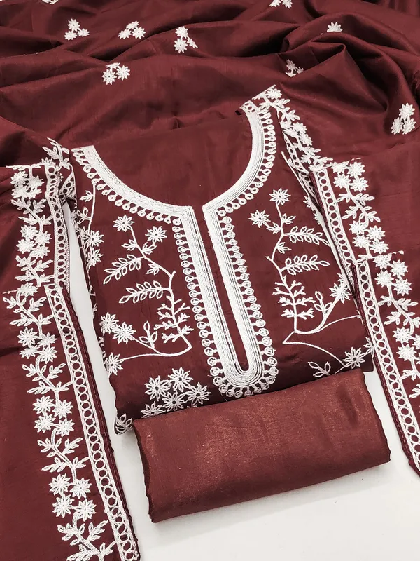 Leeza_Store_Women’s_Burgundy_Jalpari_Silk_Salwar_Suit_Dress_Material_|_Unstitched_Ethnic_Suit_With_All_Over_Thread_Work_Motifs,_Plain_Santoon_Bottom_&_Embroidered_Dupatta_Border_|_3-piece_S