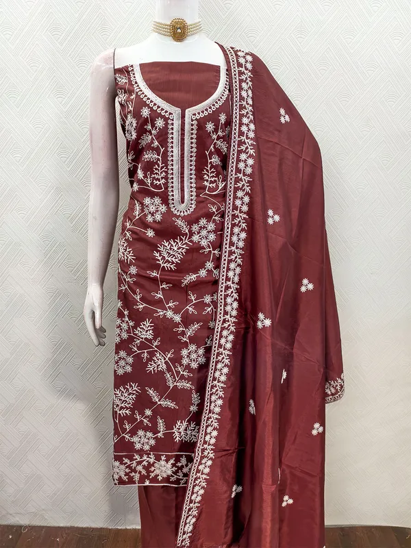 Leeza_Store_Women’s_Burgundy_Jalpari_Silk_Salwar_Suit_Dress_Material_|_Unstitched_Ethnic_Suit_With_All_Over_Thread_Work_Motifs,_Plain_Santoon_Bottom_&_Embroidered_Dupatta_Border_|_3-piece_S