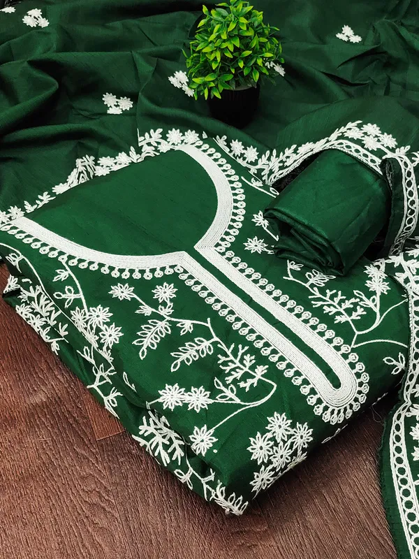 Leeza_Store_Women’s_Green_Jalpari_Silk_Salwar_Suit_Dress_Material_|_Unstitched_Ethnic_Suit_With_All_Over_Thread_Work_Motifs,_Plain_Santoon_Bottom_&_Embroidered_Dupatta_Border_|_3-piece_S