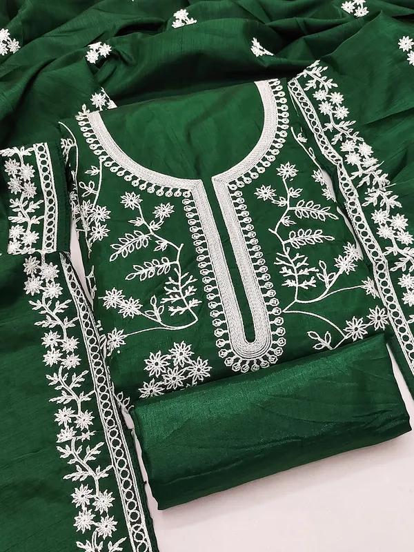 Leeza_Store_Women’s_Green_Jalpari_Silk_Salwar_Suit_Dress_Material_|_Unstitched_Ethnic_Suit_With_All_Over_Thread_Work_Motifs,_Plain_Santoon_Bottom_&_Embroidered_Dupatta_Border_|_3-piece_S