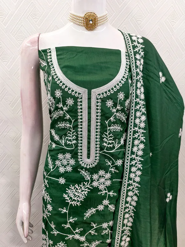 Leeza_Store_Women’s_Green_Jalpari_Silk_Salwar_Suit_Dress_Material_|_Unstitched_Ethnic_Suit_With_All_Over_Thread_Work_Motifs,_Plain_Santoon_Bottom_&_Embroidered_Dupatta_Border_|_3-piece_S
