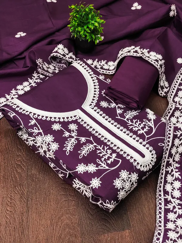 Leeza_Store_Women’s_Wine_Jalpari_Silk_Salwar_Suit_Dress_Material_|_Unstitched_Ethnic_Suit_With_All_Over_Thread_Work_Motifs,_Plain_Santoon_Bottom_&_Embroidered_Dupatta_Border_|_3-piece_S