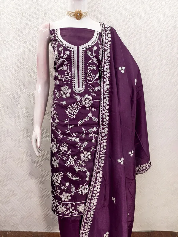 Leeza_Store_Women’s_Wine_Jalpari_Silk_Salwar_Suit_Dress_Material_|_Unstitched_Ethnic_Suit_With_All_Over_Thread_Work_Motifs,_Plain_Santoon_Bottom_&_Embroidered_Dupatta_Border_|_3-piece_S