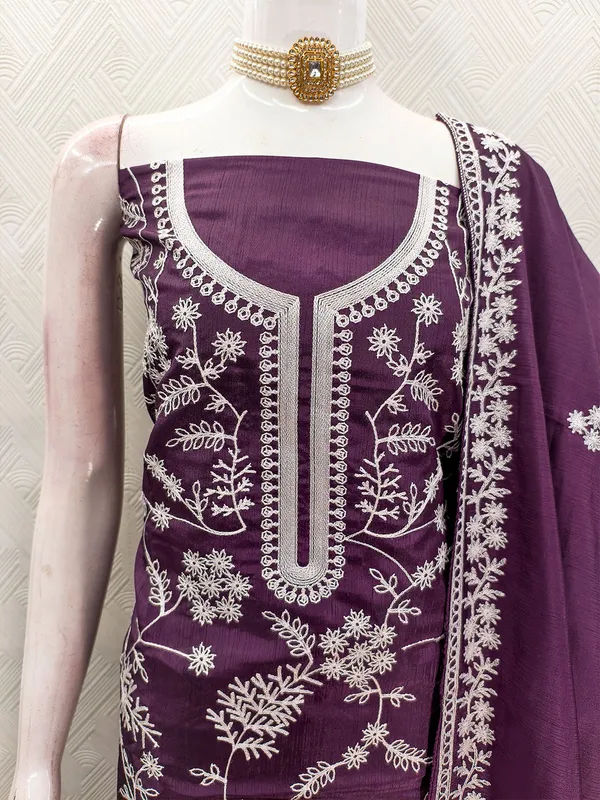 Leeza_Store_Women’s_Wine_Jalpari_Silk_Salwar_Suit_Dress_Material_|_Unstitched_Ethnic_Suit_With_All_Over_Thread_Work_Motifs,_Plain_Santoon_Bottom_&_Embroidered_Dupatta_Border_|_3-piece_S
