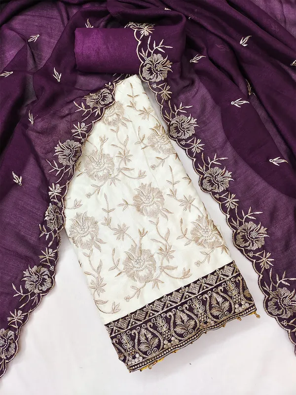 Leeza_Store_Women’s_Purple_Vichitra_Silk_Salwar_Suit_Dress_Material_|_Embroidered_Floral_Thread_Work_With_Moti_Latkan_Lace_|_Plain_Santoon_Bottom_&_Vichitra_Silk_Dupat