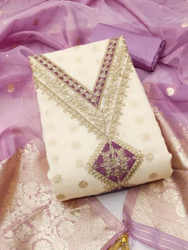 Leeza_Store_Women’s_Lavender_Salwar_Suit_Dress_Material_|_Shimmer_Jacquard_Top_With_Thread_&_Sequins_Work_|_Solid_Santoon_Bottom_&_Inner_|_Banarasi_Jacquard_Dupatta_With_Tasse