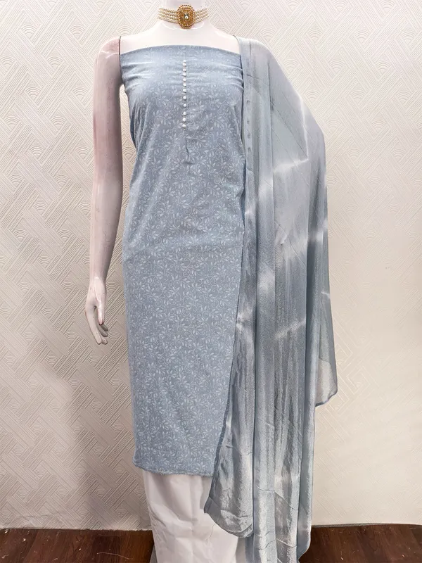 Leeza_Store_Pastel_Blue_Cotton_Printed_Salwar_Suit_Dress_Material_For_Women_|_White_Floral_Print_Top_(2M),_Solid_Cotton_Bottom_(2M),_Ombre_Chinon_Saburi_Dupatta_(2.20M)