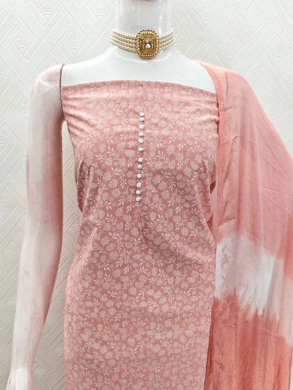 Leeza_Store_Women’s_Light_Peach_Cotton_Printed_Salwar_Suit_Dress_Material_With_White_Floral_Print_Top,_Solid_Bottom_&_Chinon_Ombre_Dupatta_With_Thread_Work_|_Unstitched_3_Piece_S