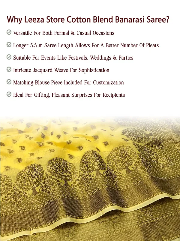 Dark_Yellow_Cotton_Silk_Premium_&_Elegant_(_Zari_Tree_Pattern_Border_Rich_Pallu_)_Banarasi_Saree_With_Blouse_Piece_For_Women