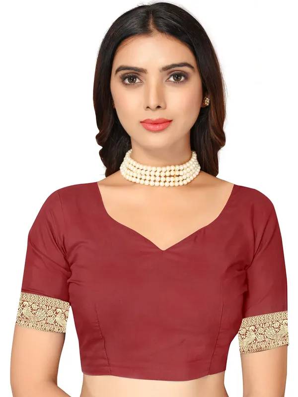 Maroon_Silk_Premium_&_Elegant_(_Contemporary_Zari_Ethnic_Motif_Woven_Design_)_Banarasi_Saree_With_Blouse_Piece_For_Women