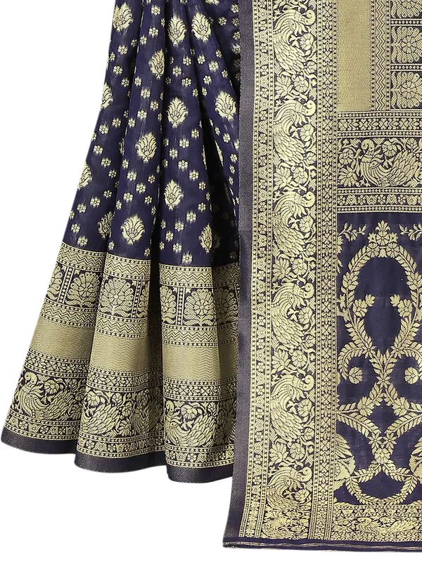 Blue_Silk_Premium_&_Elegant_(_Contemporary_Zari_Ethnic_Motif_Woven_Design_)_Banarasi_Saree_With_Blouse_Piece_For_Women