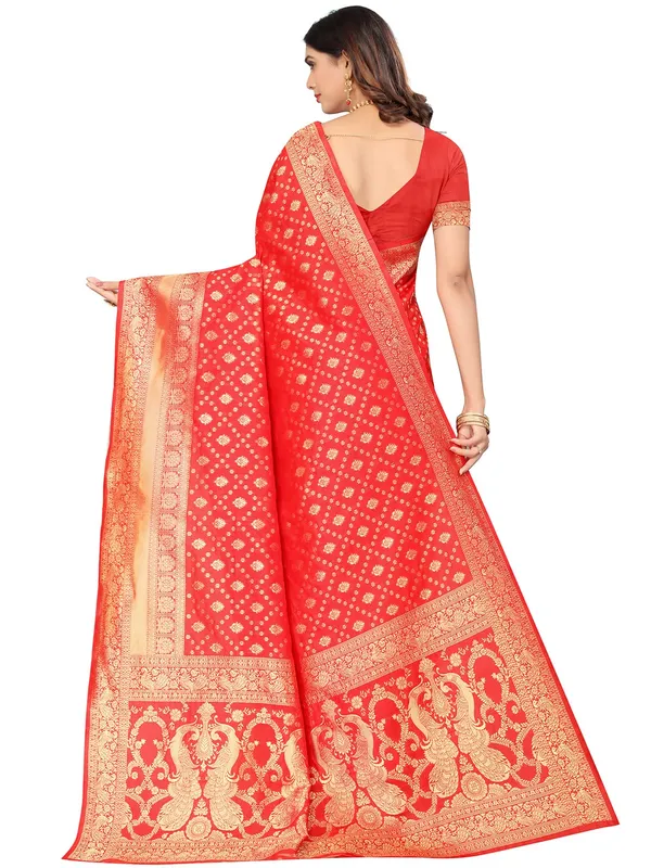 Red_Silk_Premium_&_Elegant_(_Contemporary_Zari_Ethnic_Motif_Woven_Design_)_Banarasi_Saree_With_Blouse_Piece_For_Women