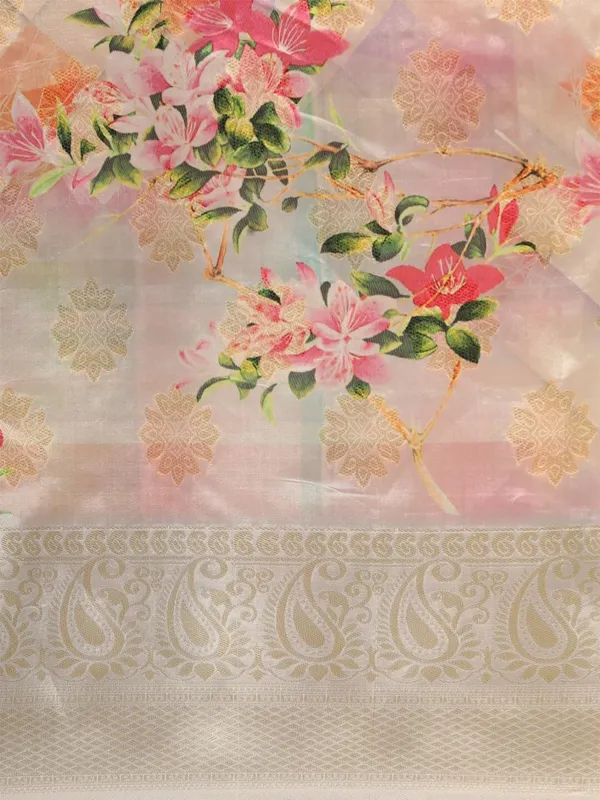 Multicolor_Cotton_Silk_Premium_&_Elegant_(_Digital_Printed_Zari_Woven_Border_And_Rich_Pallu_)_Banarasi_Saree_With_Blouse_Piece_For_Women