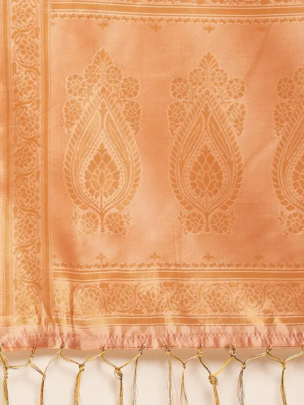 Beige_&_Orange_Cotton_Silk_Premium_&_Elegant_(_Digital_Printed_Zari_Woven_Border_And_Rich_Pallu_)_Banarasi_Saree_With_Blouse_Piece_For_Women