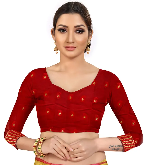 Dark_Blue_Silk___Premium_&_Elegant_(_Zari_Paisley_Butta_)_Banarasi_Saree_With_Blouse_Piece_For_Women