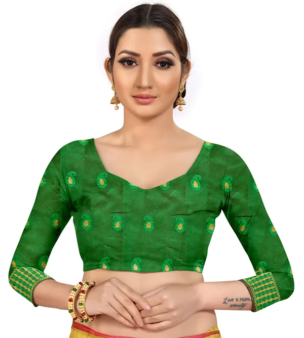 Red_Silk___Premium_&_Elegant_(_Zari_Paisley_Butta_)_Banarasi_Saree_With_Blouse_Piece_For_Women