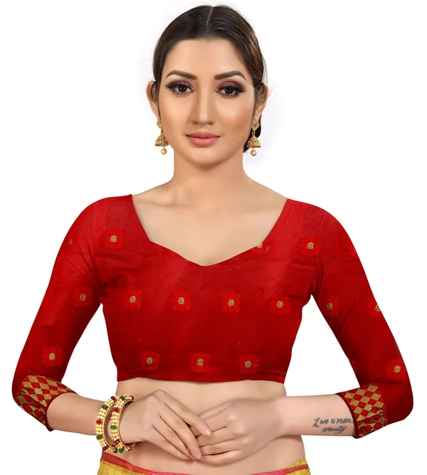 Black_Silk___Premium_&_Elegant_(_Zari_Flower_Butta_)_Banarasi_Saree_With_Blouse_Piece_For_Women