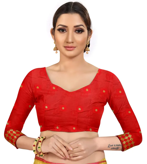 Green_Silk___Premium_&_Elegant_(_Zari_Flower_Butta_)_Banarasi_Saree_With_Blouse_Piece_For_Women