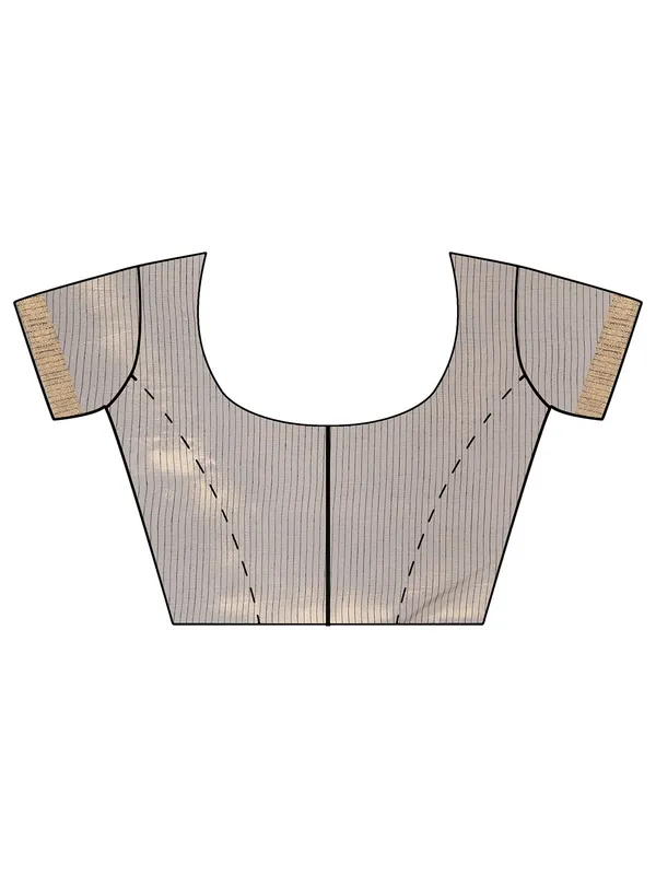 Black_Polycotton_Premium_&_Elegant_(_Zari_Border_)_Tant_Saree_With_Blouse_Piece_For_Women
