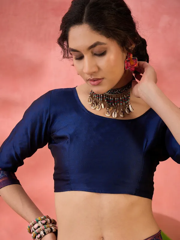 Royal_Blue_Cotton_Silk___Premium_&_Elegant_(_Rich_Zari_)_Saree_With_Blouse_Piece_For_Women