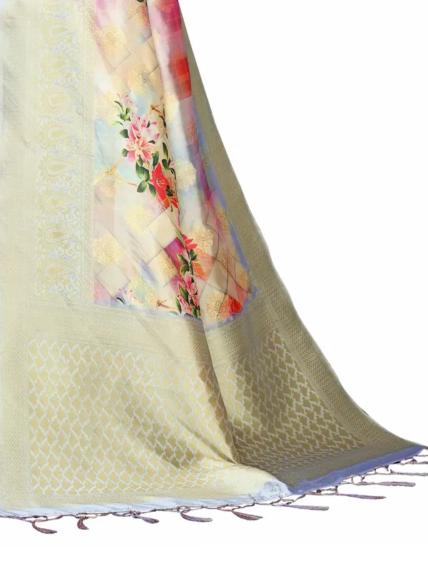 Multicolor_Cotton_Silk_Premium_&_Elegant_(_Bollywood_Style_Woven_Zari_Border_And_Pallu_Digital_Printed_)_Saree_Saree_With_Blouse_Piece_For_Women